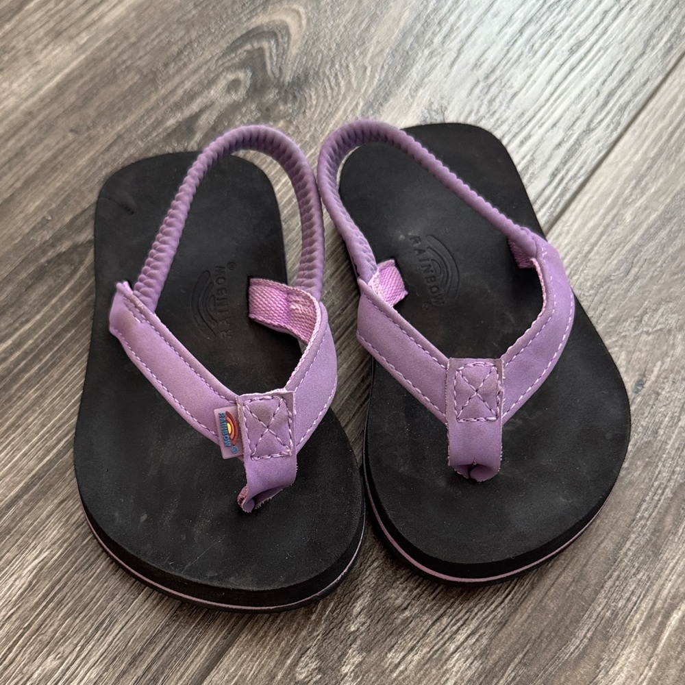 Rainbow Sandals Purple Flip Flops